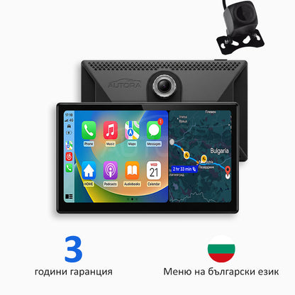 Универсална автомобилна мултимедия с Apple CarPlay, Android Auto и видеозапис (модел 2026)
